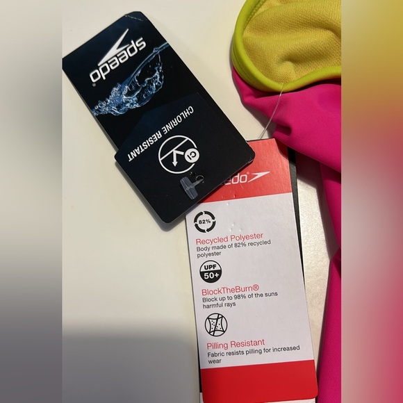 SOLD Youth one piece bathing suit size 16 speedo hot pink - Picture 8 of 9